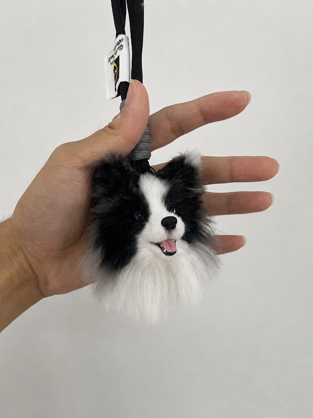 Customer photo review of Custom-made plush pet head pendant