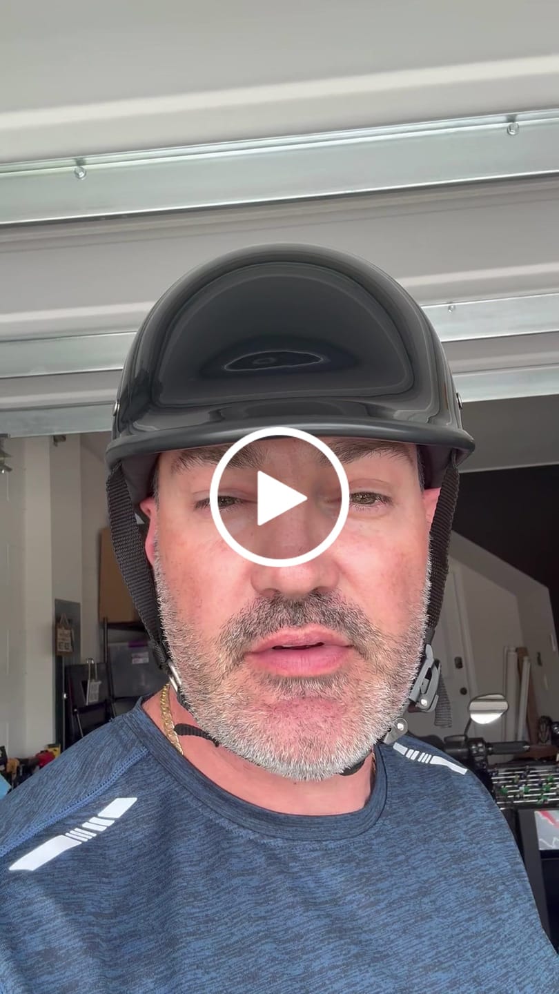Customer video review of Low Profile Reversible DOT Polo Helmet / Gloss Black