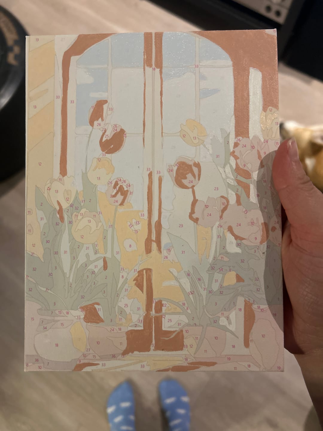 Customer photo review of 6 Mini Paintings | Kleurrijke deuren set