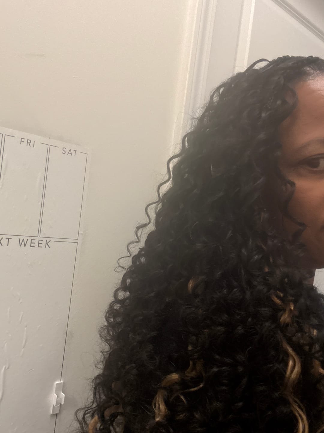 Customer photo review of Human Crochet Hair Deep Wave for Miracle Knots