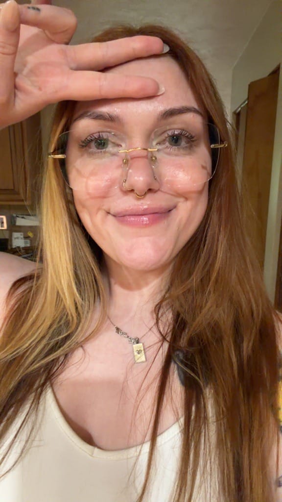 Customer photo review of Olivia Eyeglasses