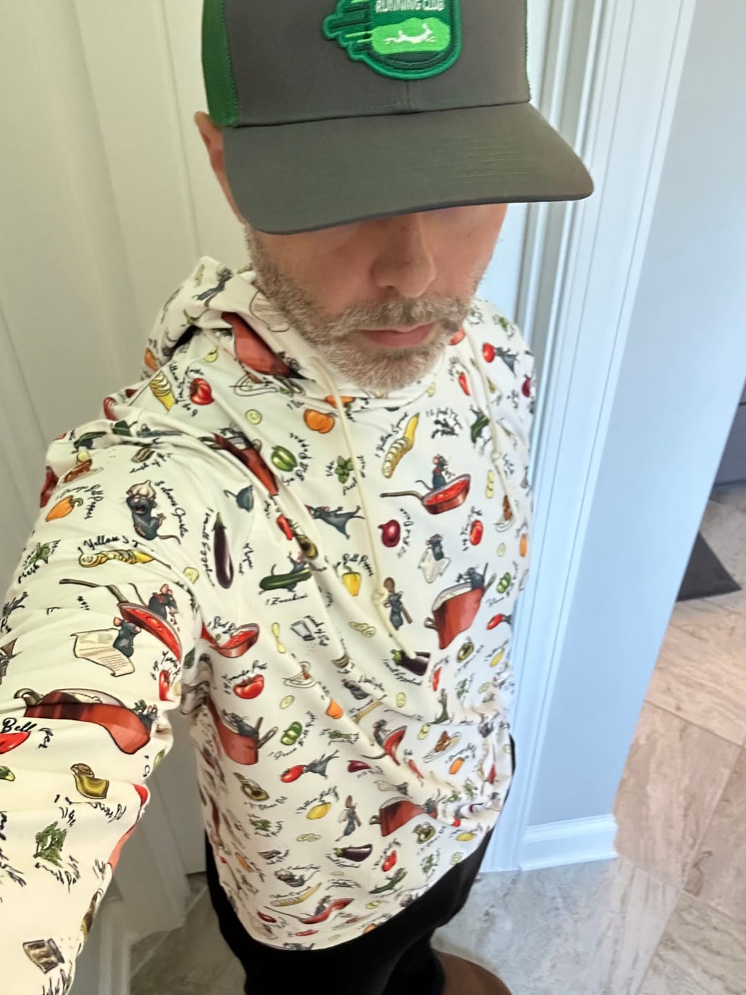Customer photo review of Disney and Pixar Ratatouille "Bon Rat-Pétit" – Performance Hoodie