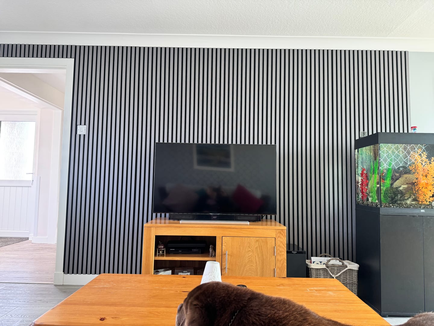 Customer photo review of Premium 3 Sided Wall Panels - 240cm x 60cm (Multiple Colours)