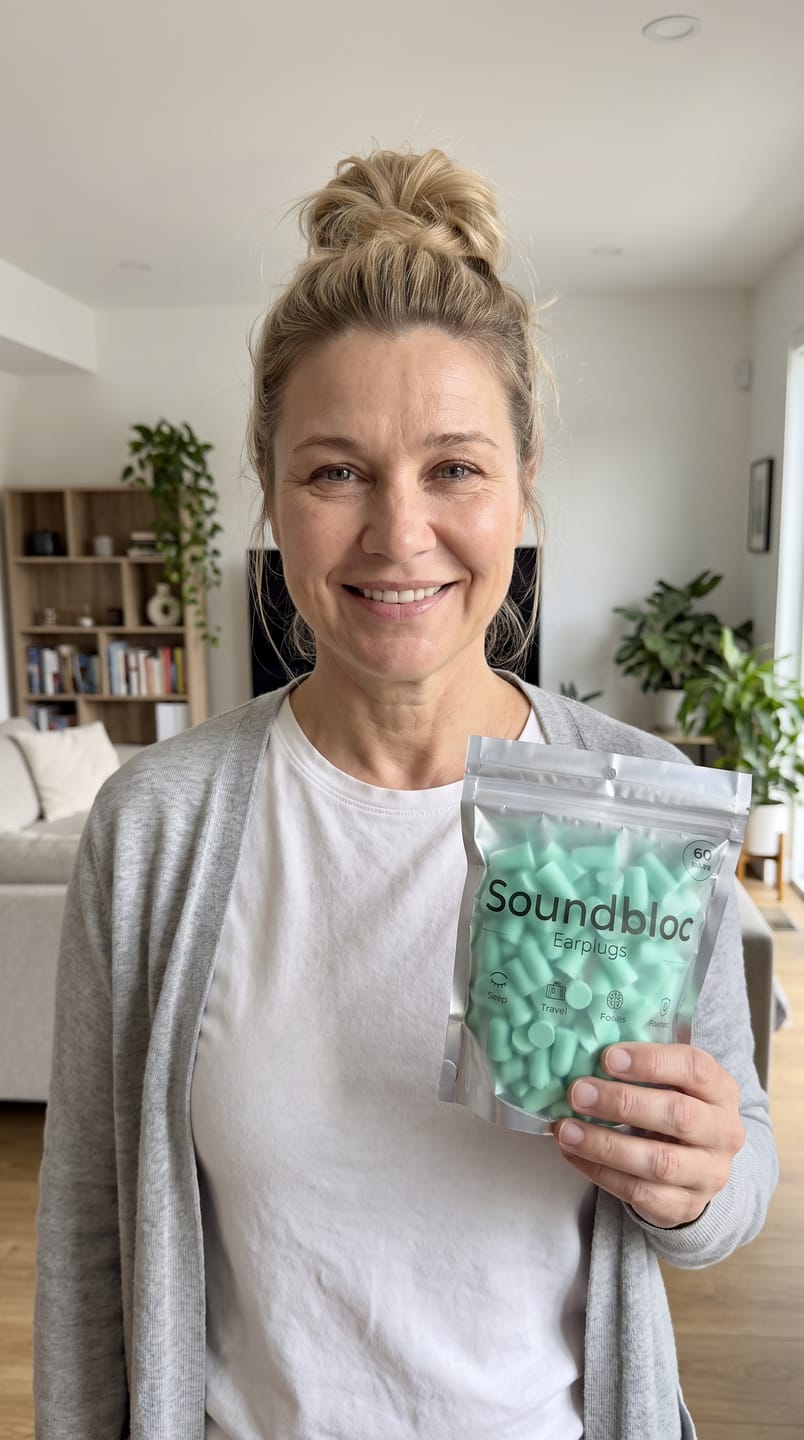 Customer photo review of Aurora Foam Earplugs - High noise protection M/S