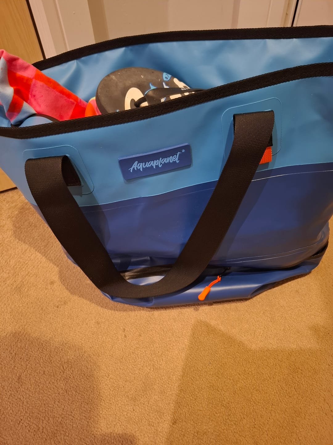 Customer photo review of Aquaplanet Waterproof Tote Bag 20L - Blue Bay