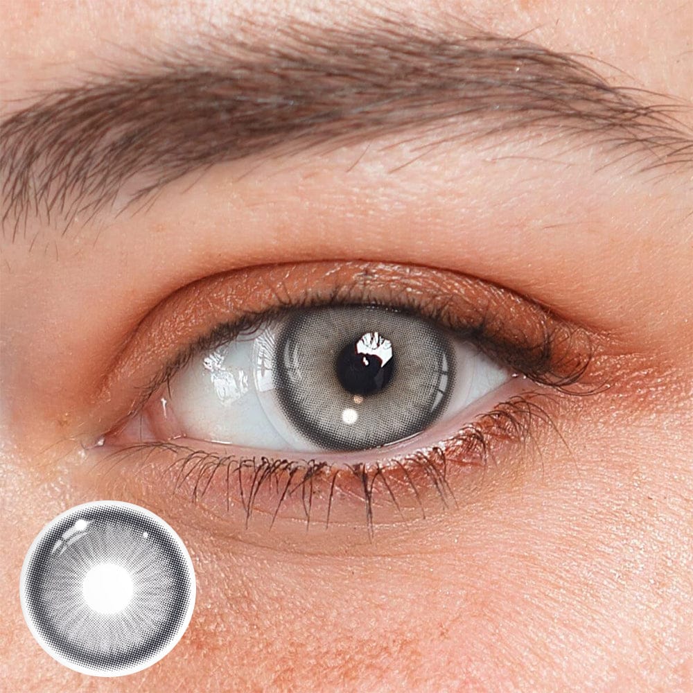 Customer photo review of Amazonia Sahara Brown Prescription Colored Contact Lenses