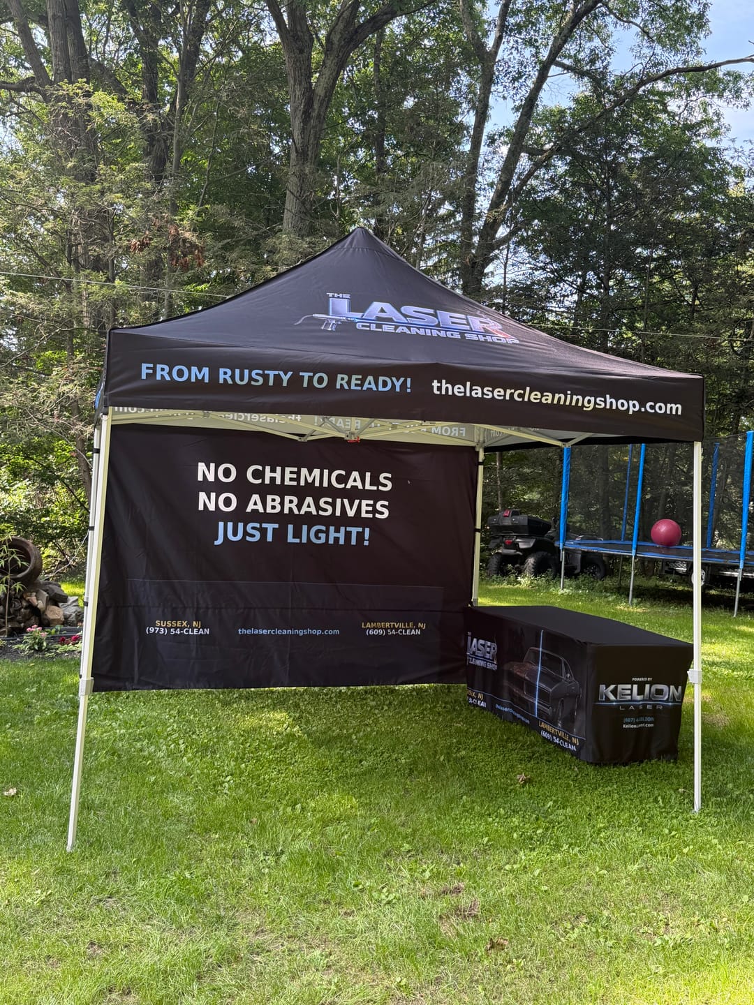 Customer photo review of Mastercanopy Core-35 Custom Canopy Tent 10x10 Full Case Vision Super Value Package