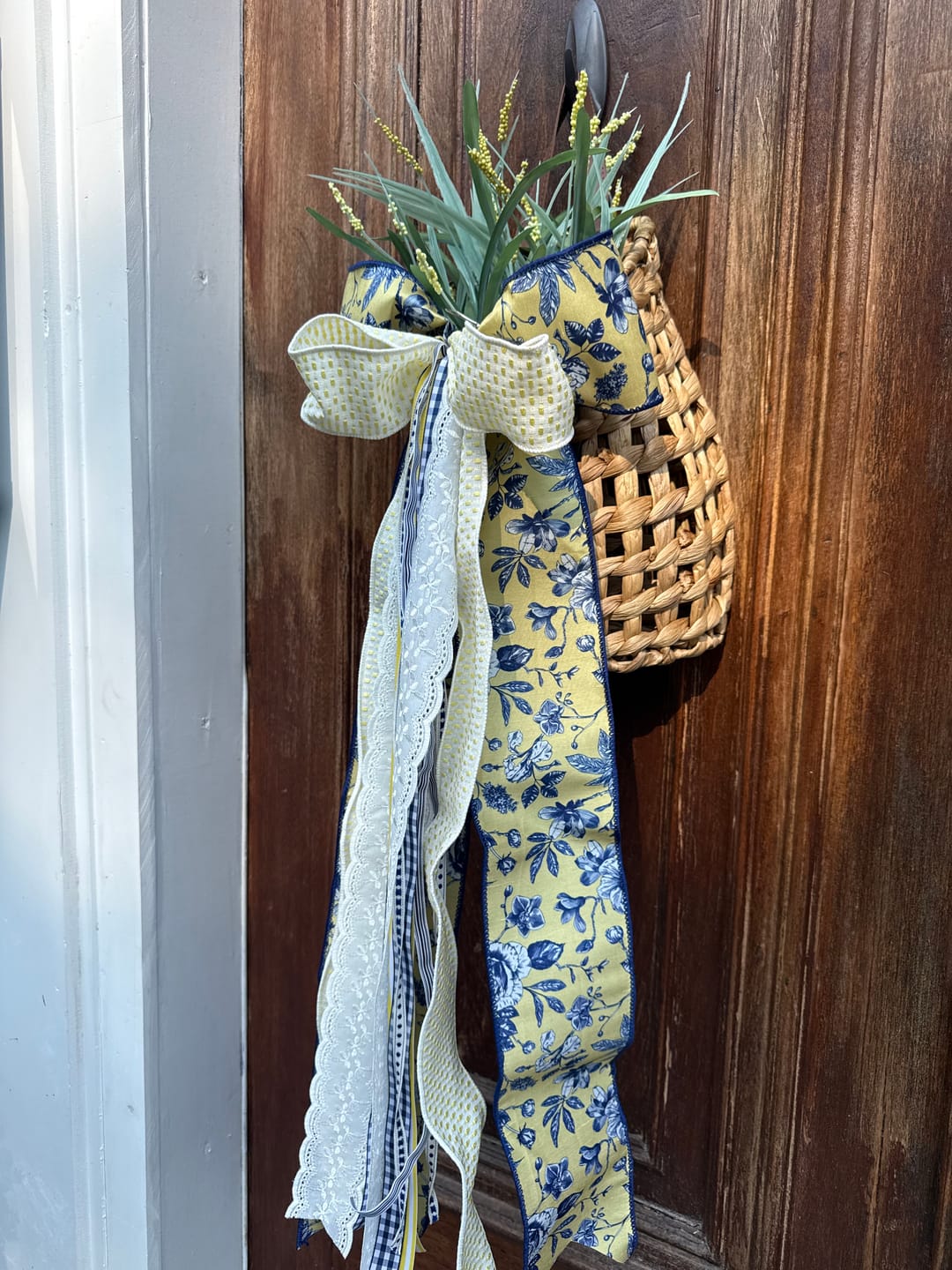 Customer photo review of Sunny Veranda Wreath Ribbon