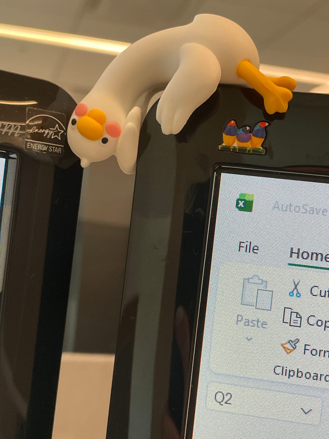 Customer photo review of Lazy Duck Desk Figurines
