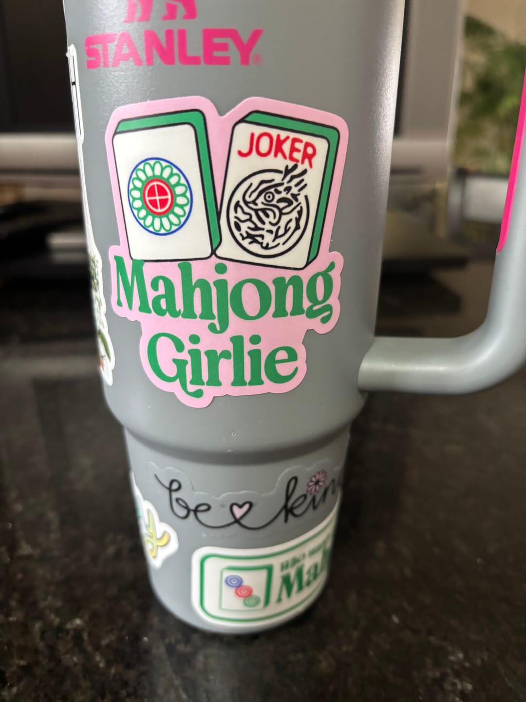 Customer photo review of Mahjong Girlie Tile Mahjong Sticker