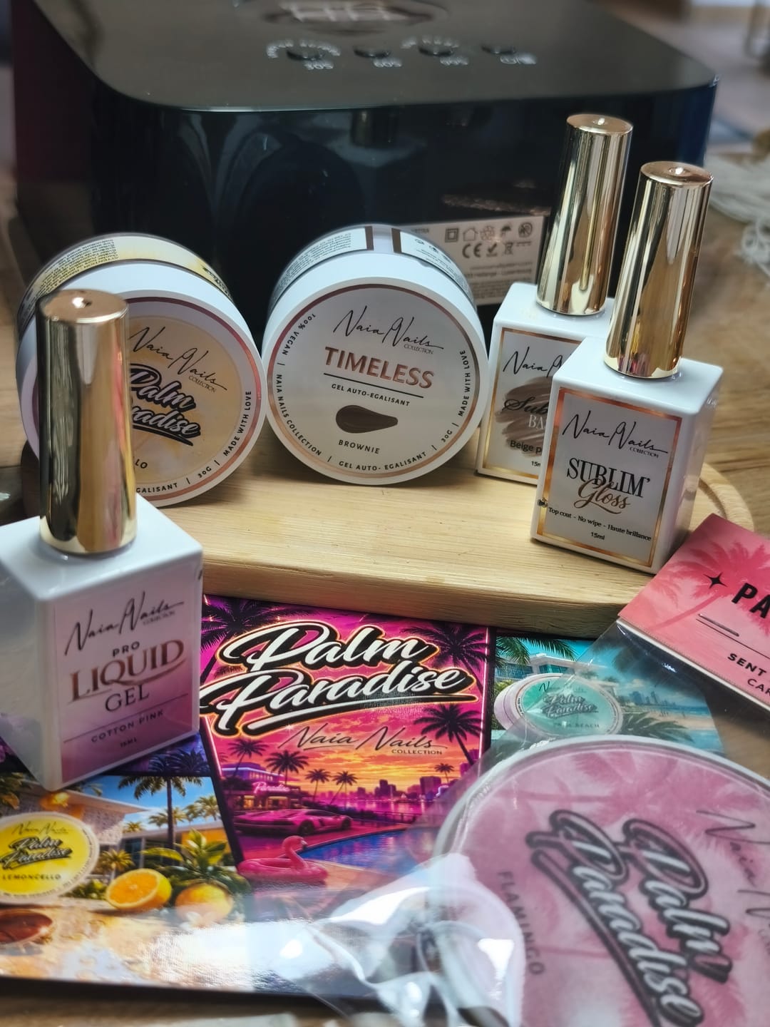 Customer photo review of Pro Liquid Gel – Cotton Pink (15ml)