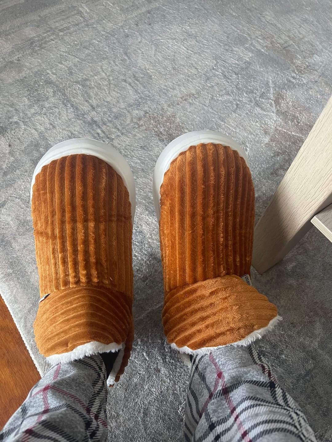 Customer photo review of Poh Poh’s™ Puffy Warm Slippers