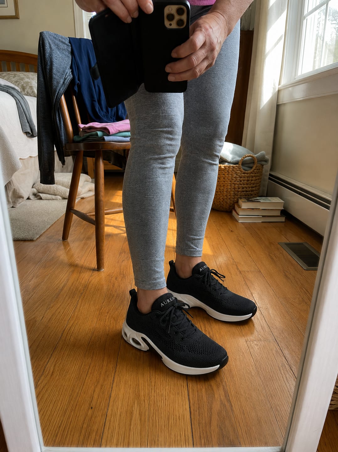 Customer photo review of AUREN™ Orthopedic Slip-On Walking Sneakers with 4-Layer Orthotic Insole