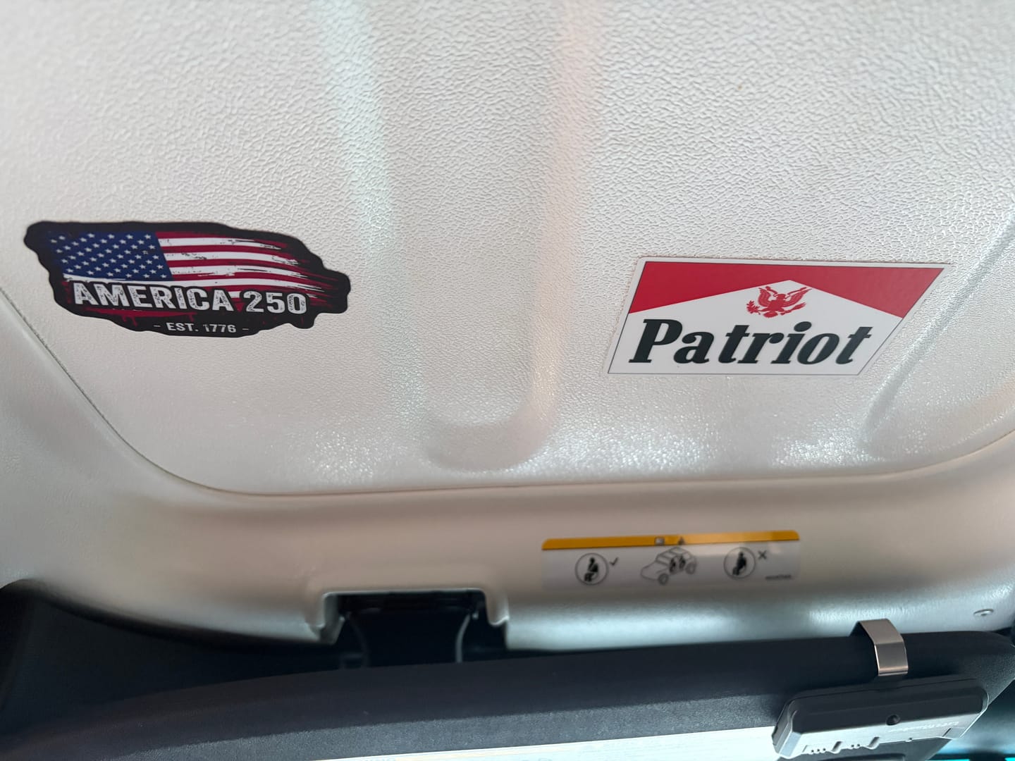Customer photo review of America 250 Betsy Flag Decal