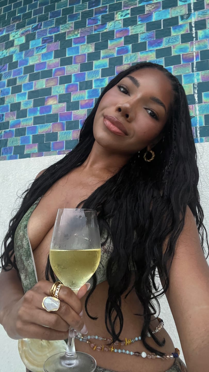 Customer photo review of Double Drawn Burmese Silky Straight Human Braiding Hair