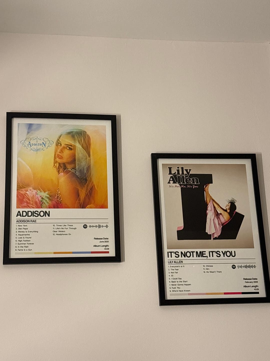 Customer photo review of Custom Album Posters - Request your own album