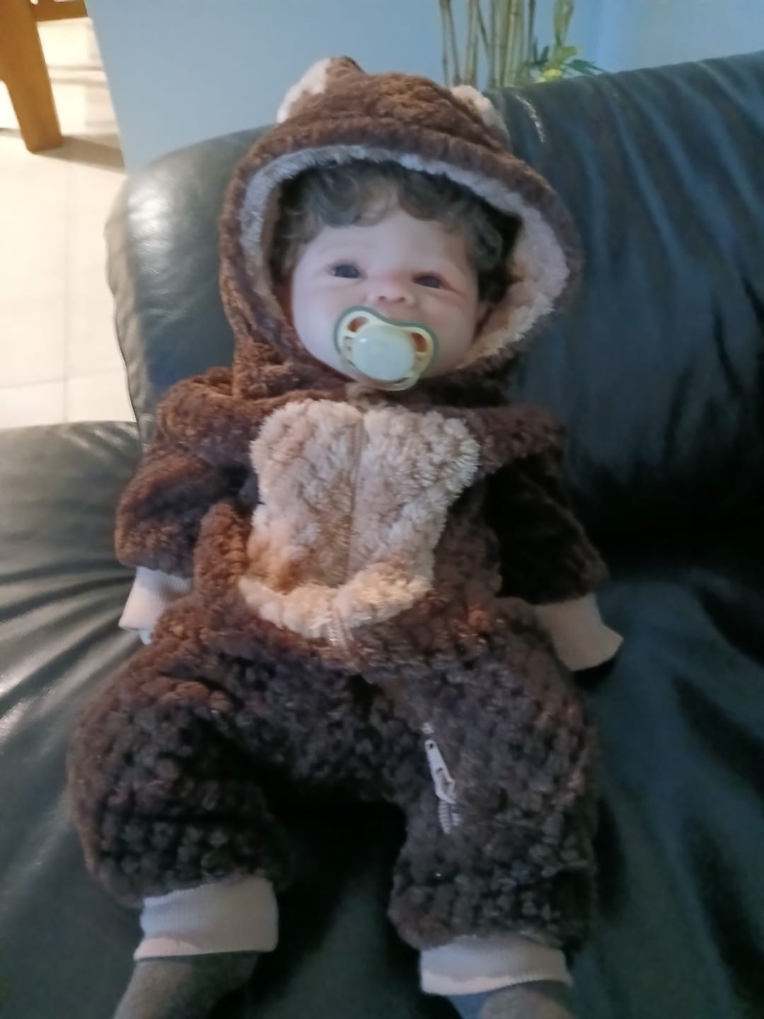 Customer photo review of Finley Lifelike Full Silicone Reborn Baby Doll