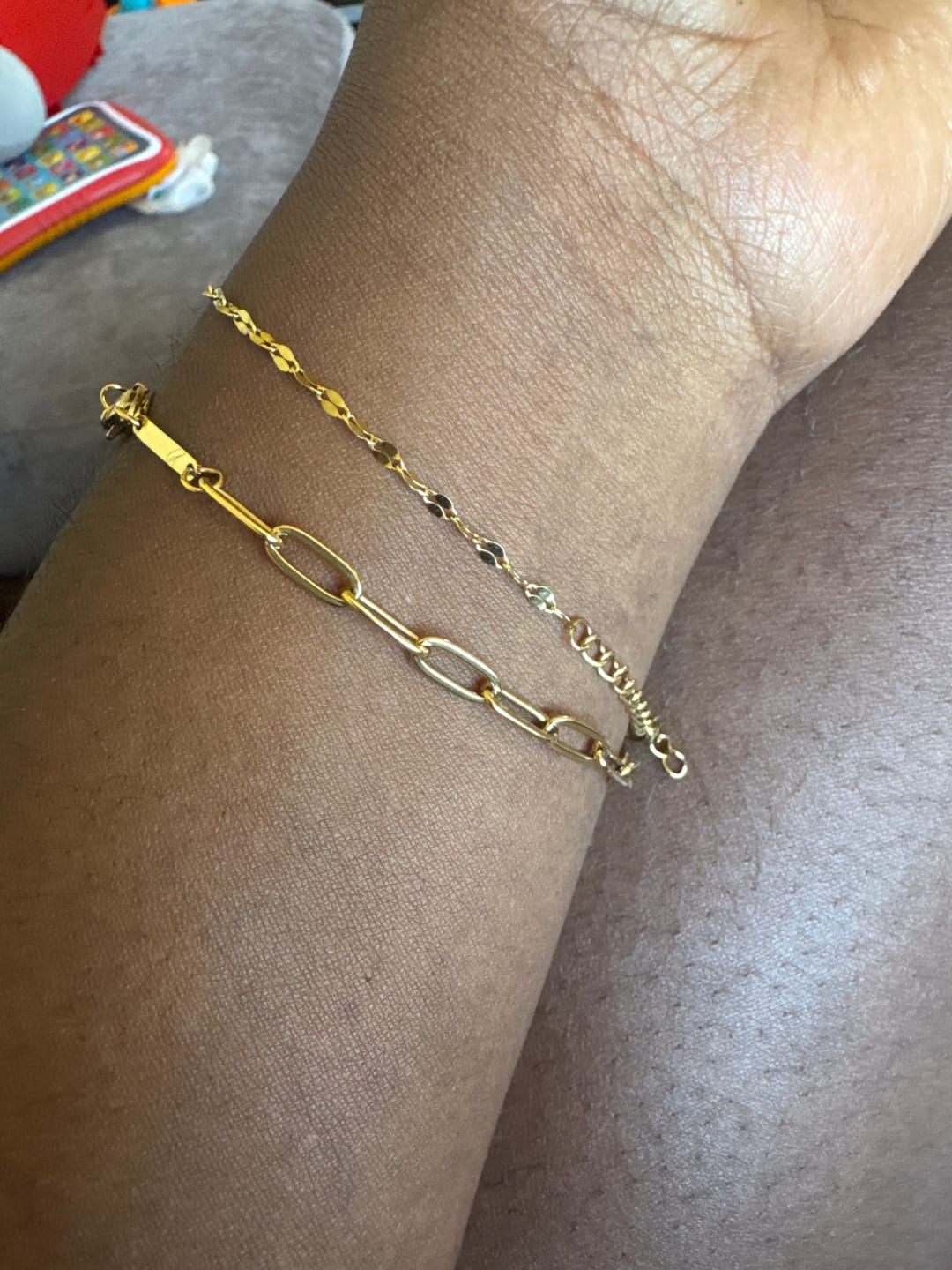Customer photo review of Paperclip Bracelet