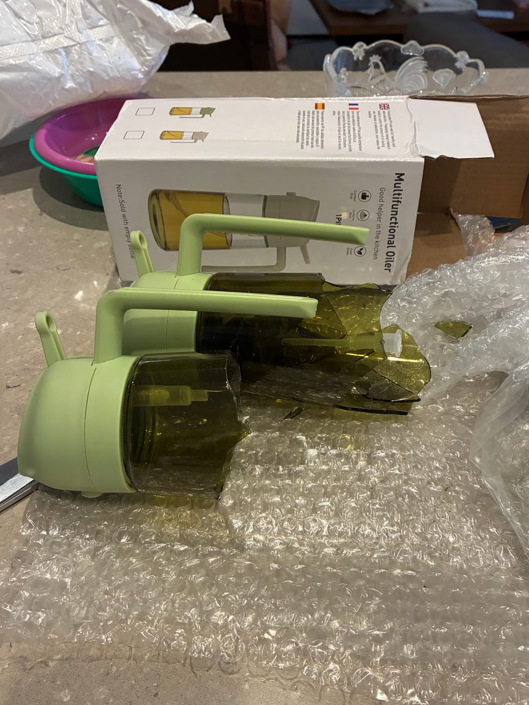 Customer photo review of 2 in 1 Oil Dispenser