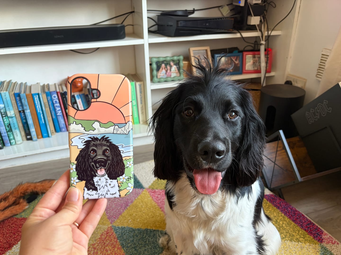 Customer photo review of Personalised Life is Better Beachy Mobile Phone Case