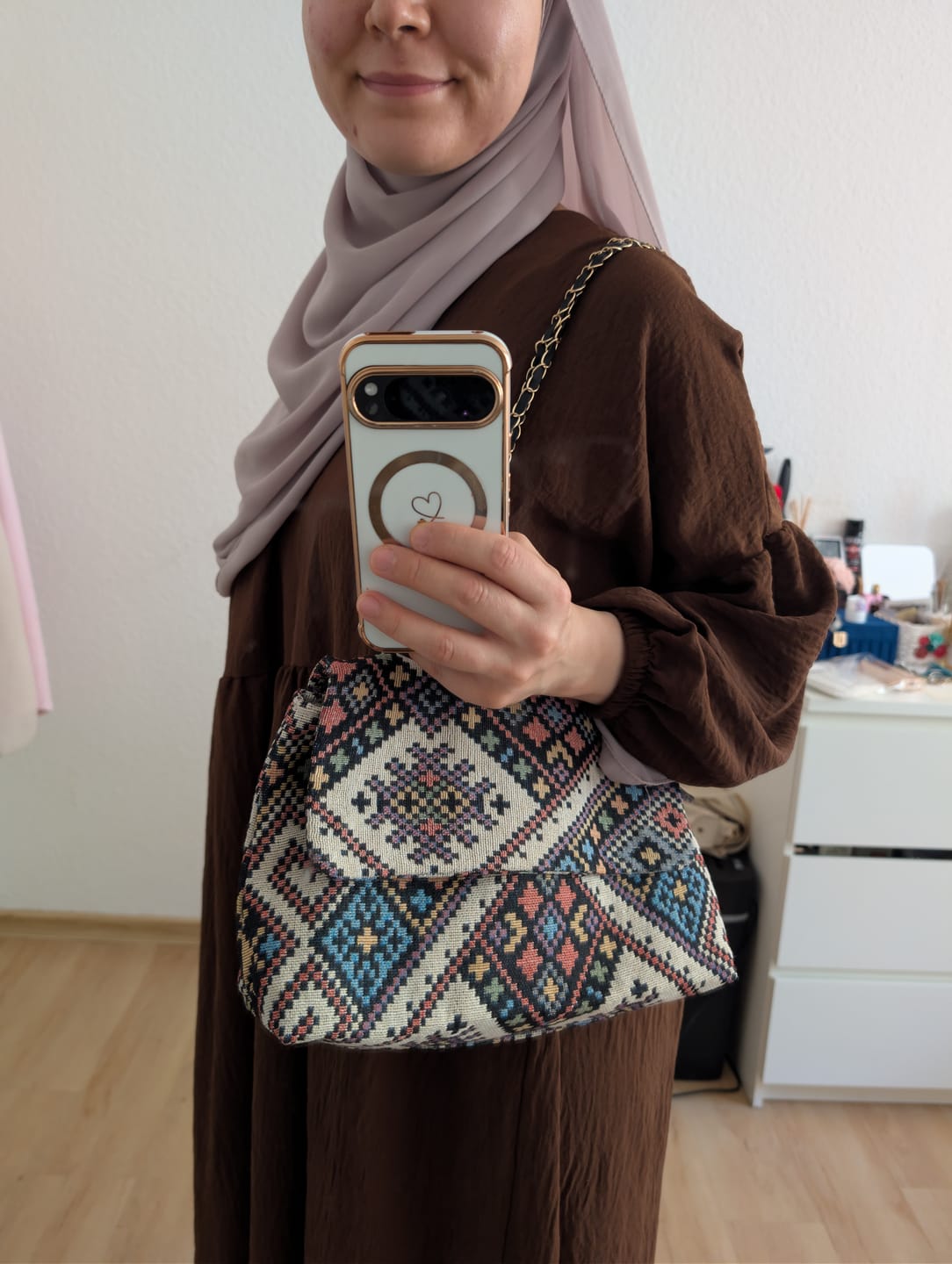 Customer photo review of Orientalische Schultertasche