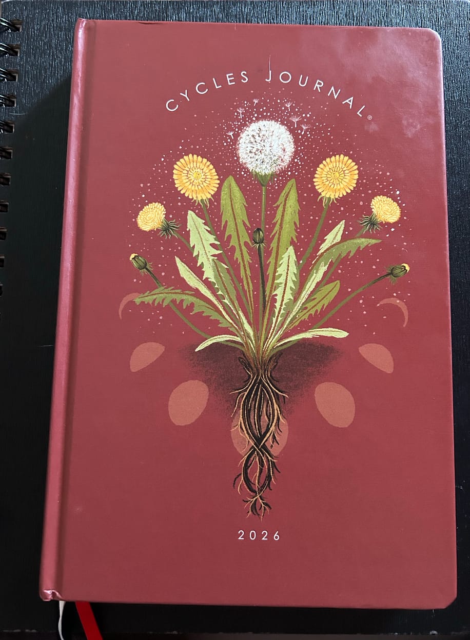 Customer photo review of Cycles Journal® 2026: Your Offline Moon Cycle Tracker & Planner for Whole-Body Awareness – mental, menstrual, menopausal &/or hormonal health