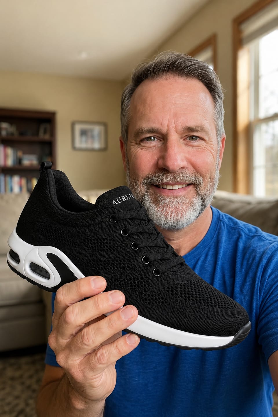 Customer photo review of AUREN™ Orthopedic Slip-On Walking Sneakers with 4-Layer Orthotic Insole