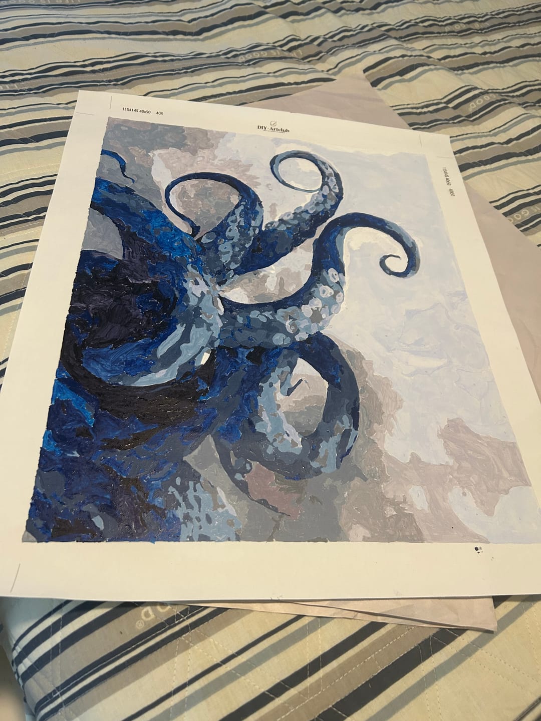 Customer photo review of Tentacles | Paint by Number