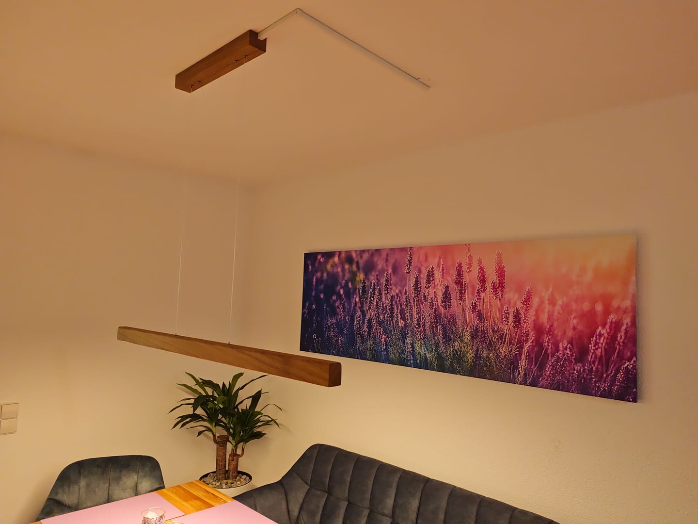 Customer photo review of Designer Pendelleuchte aus Massivholz, LED-Pendelleuchte - Tara