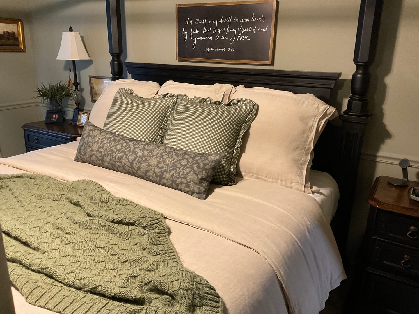 Customer photo review of Green Mini Gingham Ruffle 18" | 22" | 26"