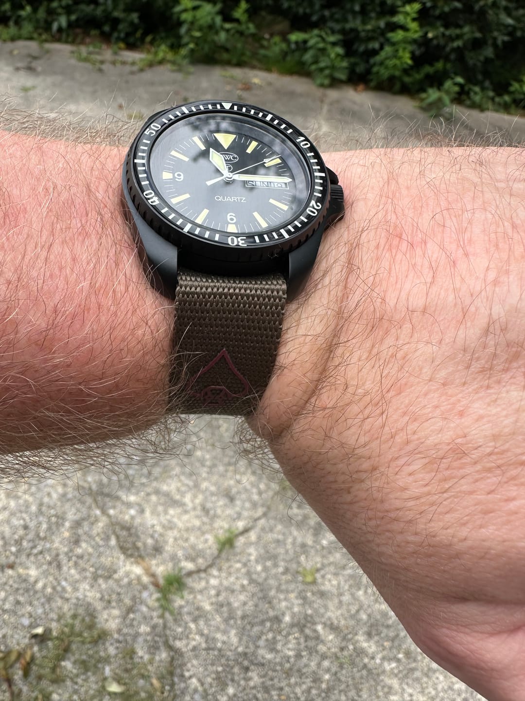 Customer photo review of NOFORN Single-Pass Watch Strap