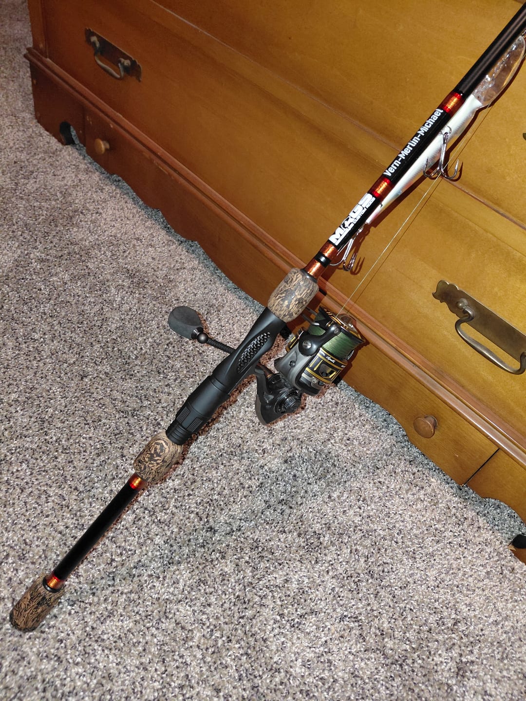 Customer photo review of Custom Spinning Rod