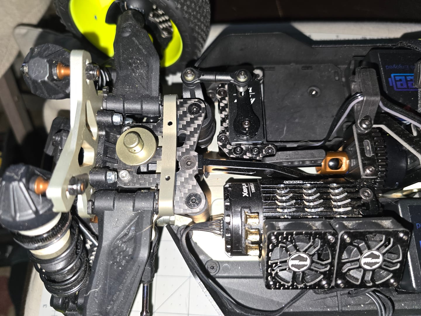 Customer photo review of Carbon Front Triangle Frame Brace Set for DSK Buggy
