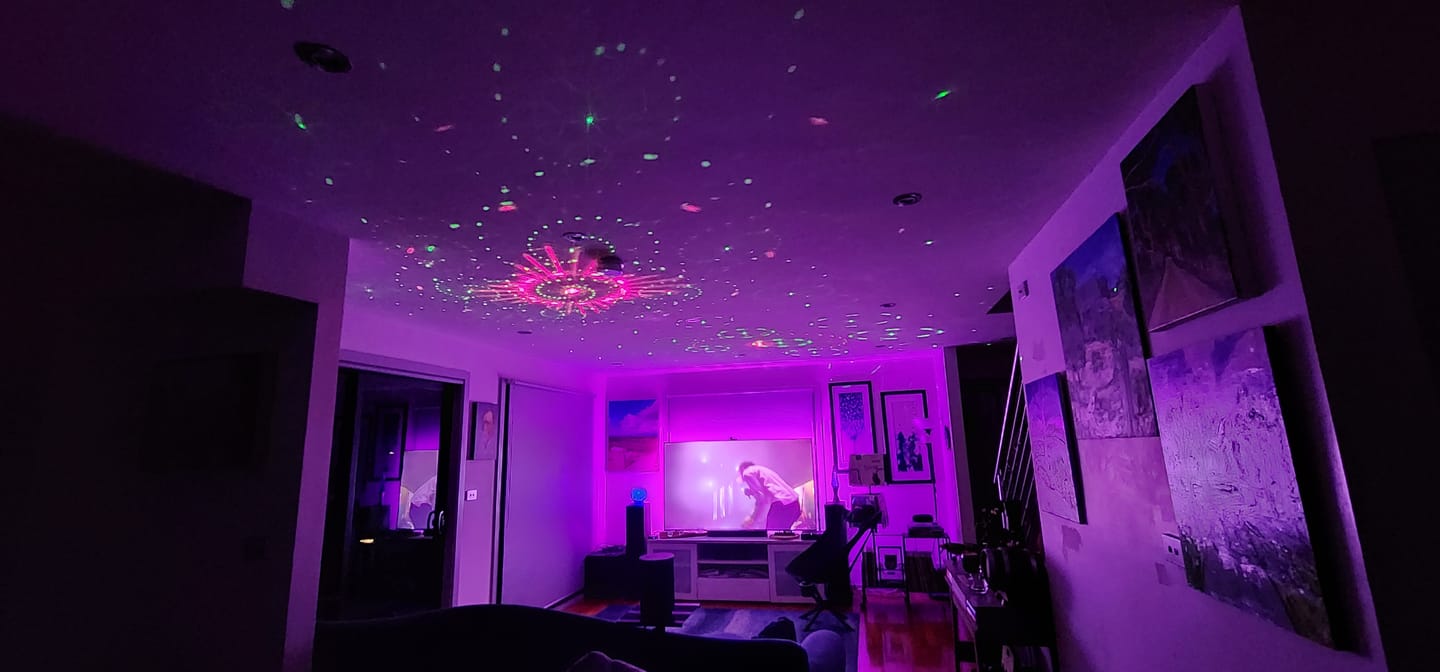 Customer photo review of RaveLight™  60 Pattern Laser Light