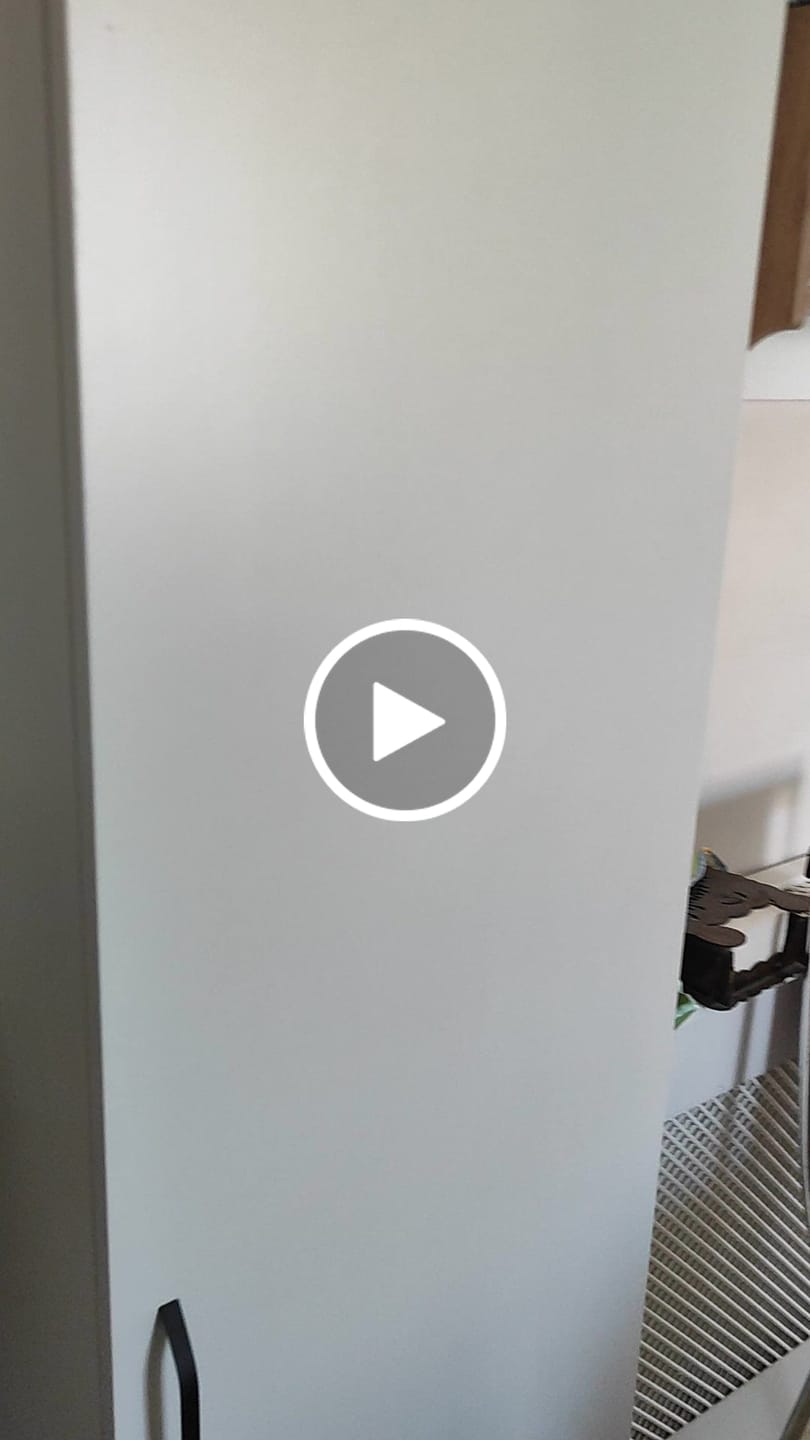 Customer video review of Rani JE104 Çok Amaçlı Dolap Tekerlekli Tek Kapaklı Kiler Erzak Mutfak Dolabı Beyaz