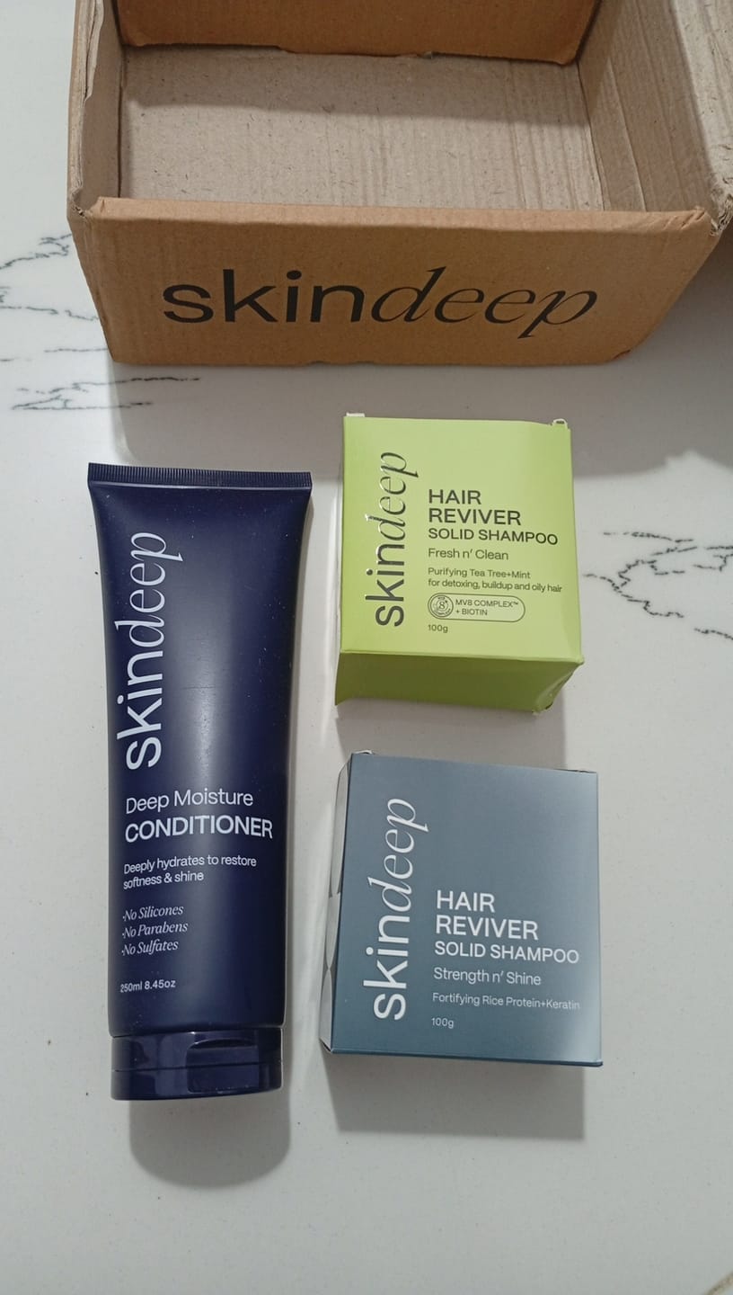 Customer photo review of HAIR REVIVER - Tea Tree & Mint Solid Shampoo