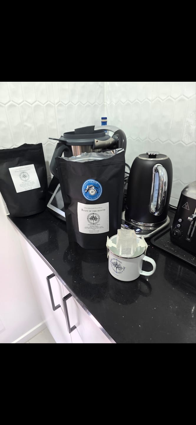 Customer photo review of Roast of the Month June 2026 - Pantry Bags - Sumatra Blue Bianca