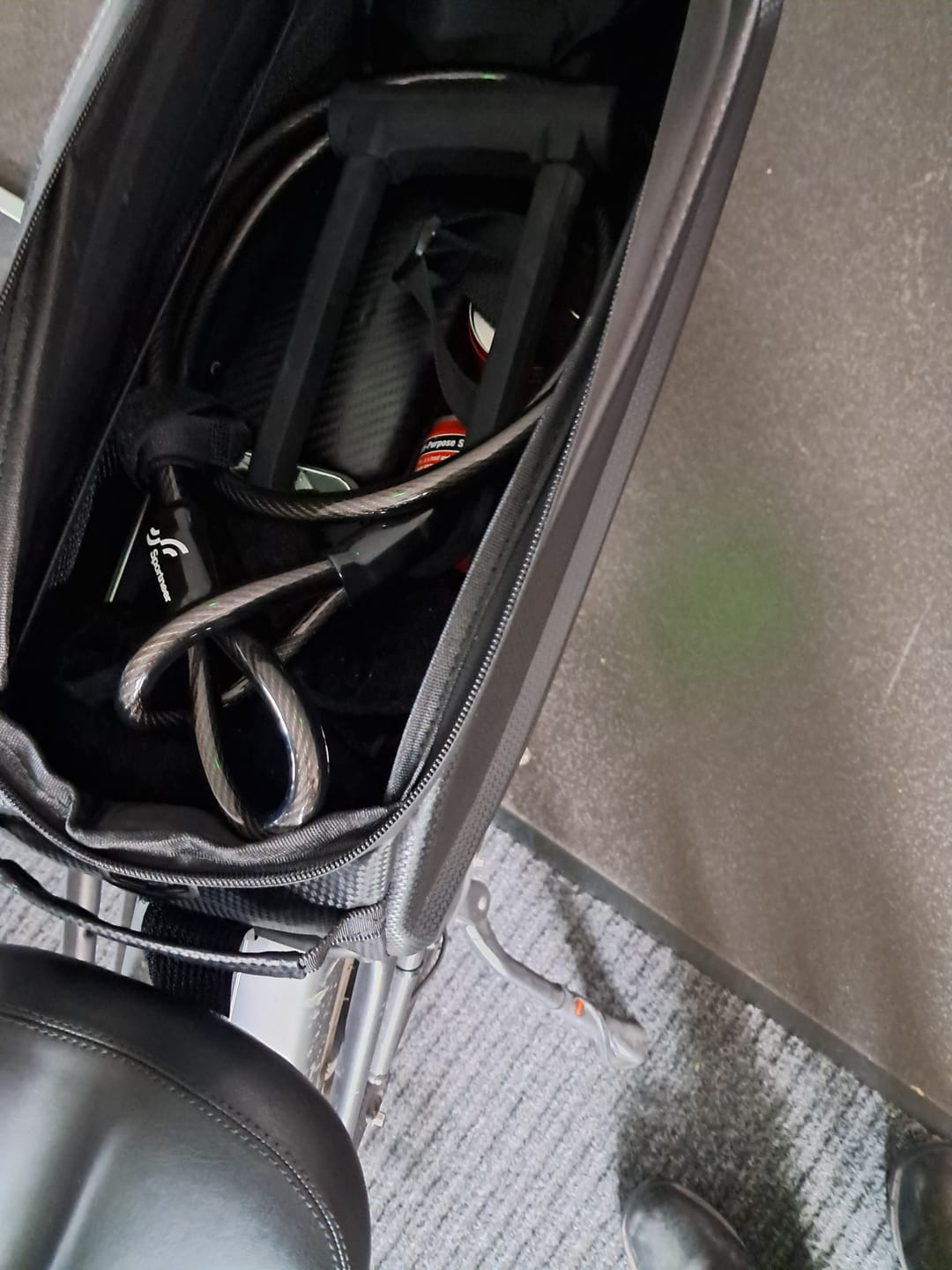 Customer photo review of Rear Rack Bag