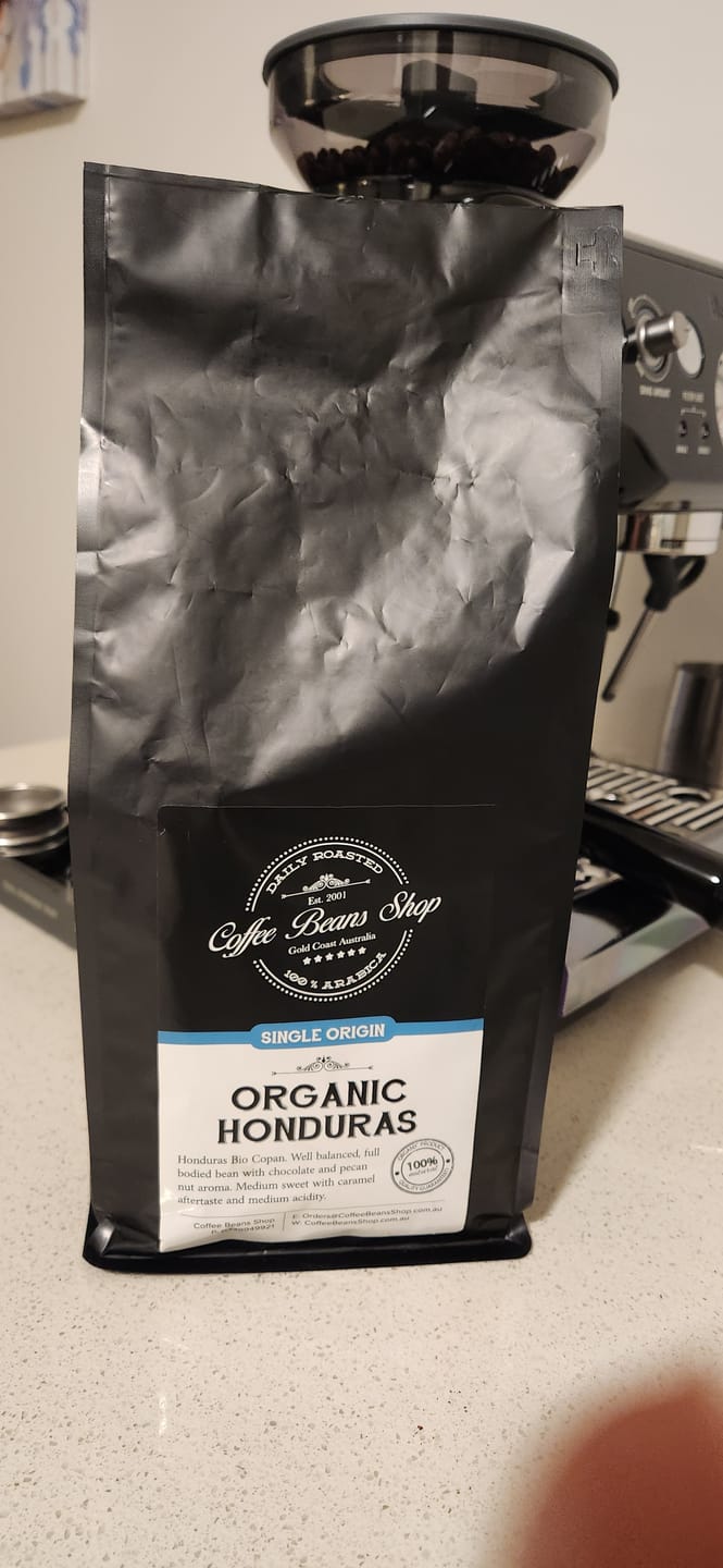 Customer photo review of Organic Honduras Coffee Beans