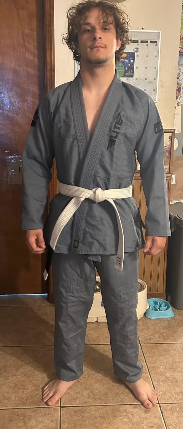 Customer photo review of Core Gray Brazilian Jiu Jitsu Mens BJJ Gi
