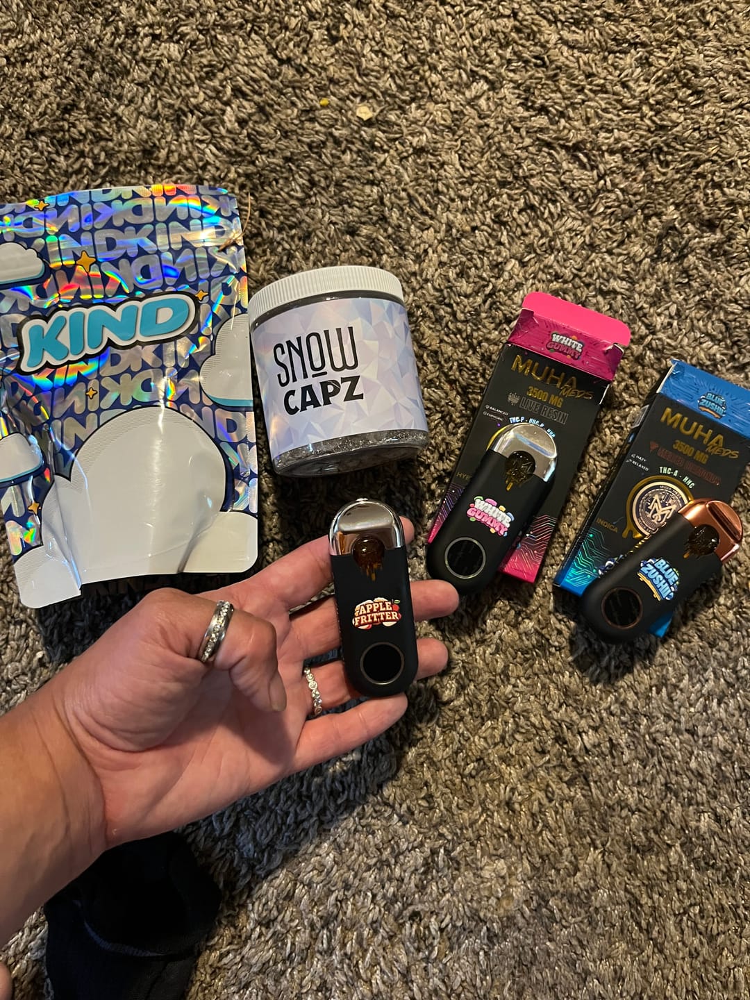 Customer photo review of Kush Burst - 2G THCa Purple Kush (Indica)
