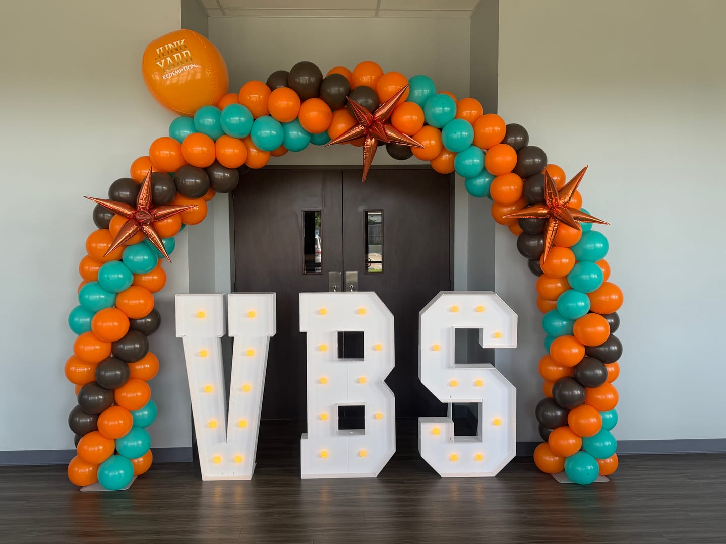 Customer photo review of 10x8ft Aluminum Alloy Tube Arch Balloon Flower Stand For Wedding Birthday Baby Shower