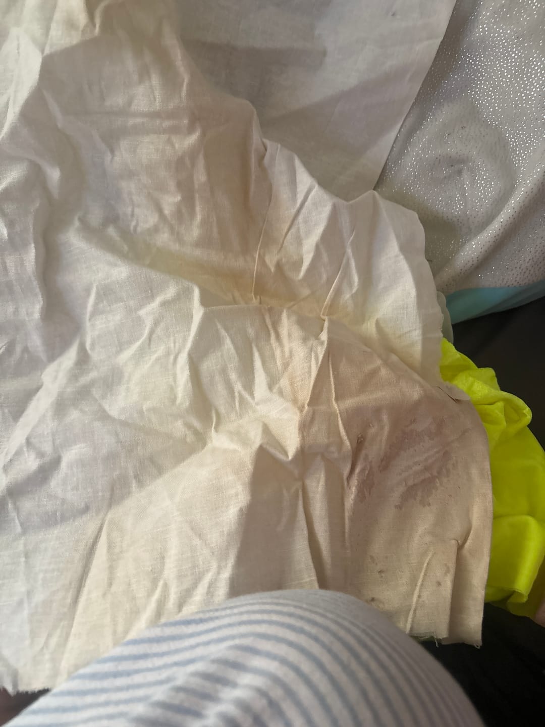 Customer photo review of 1kg Mixed Remnants Fabric Bag- Huge Variety