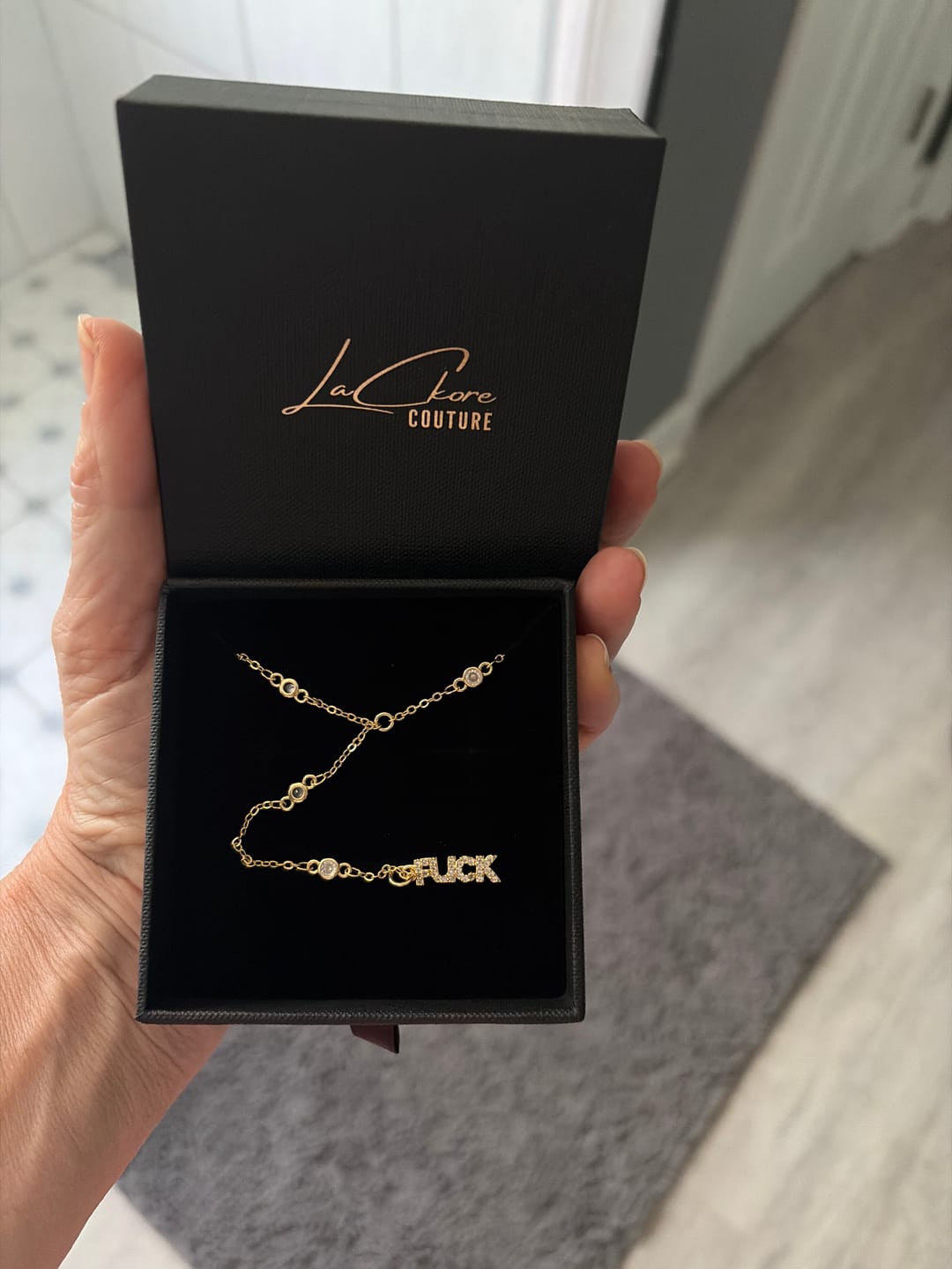 Customer photo review of Fuck Necklace