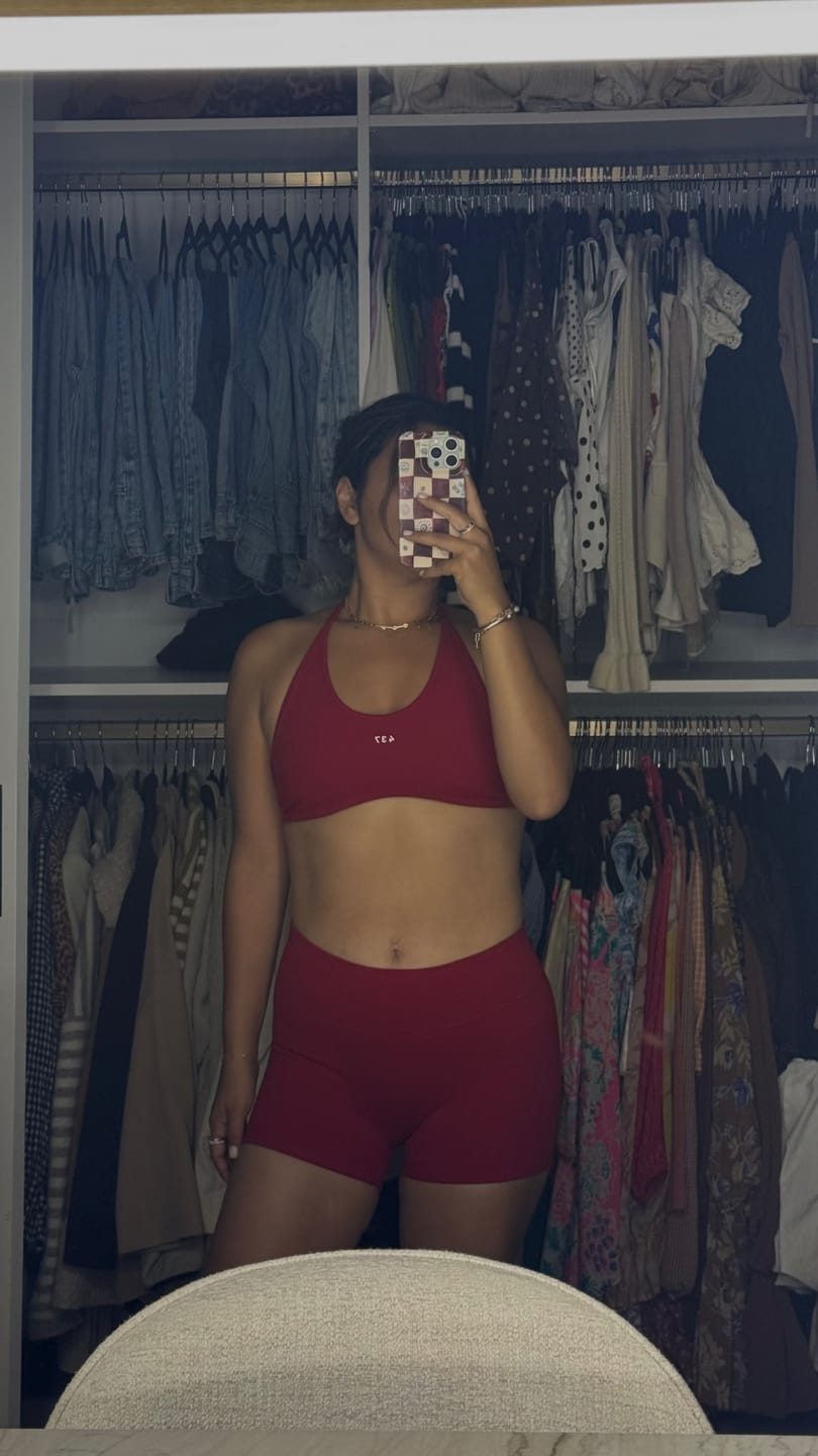 Customer photo review of The Bare Bra Scarlet