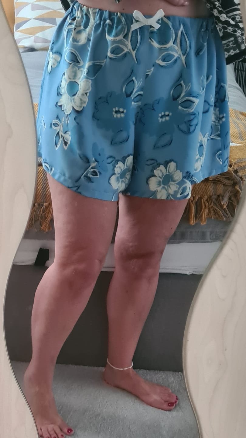 Customer photo review of Vintage Posy Viscose Challis Fabric