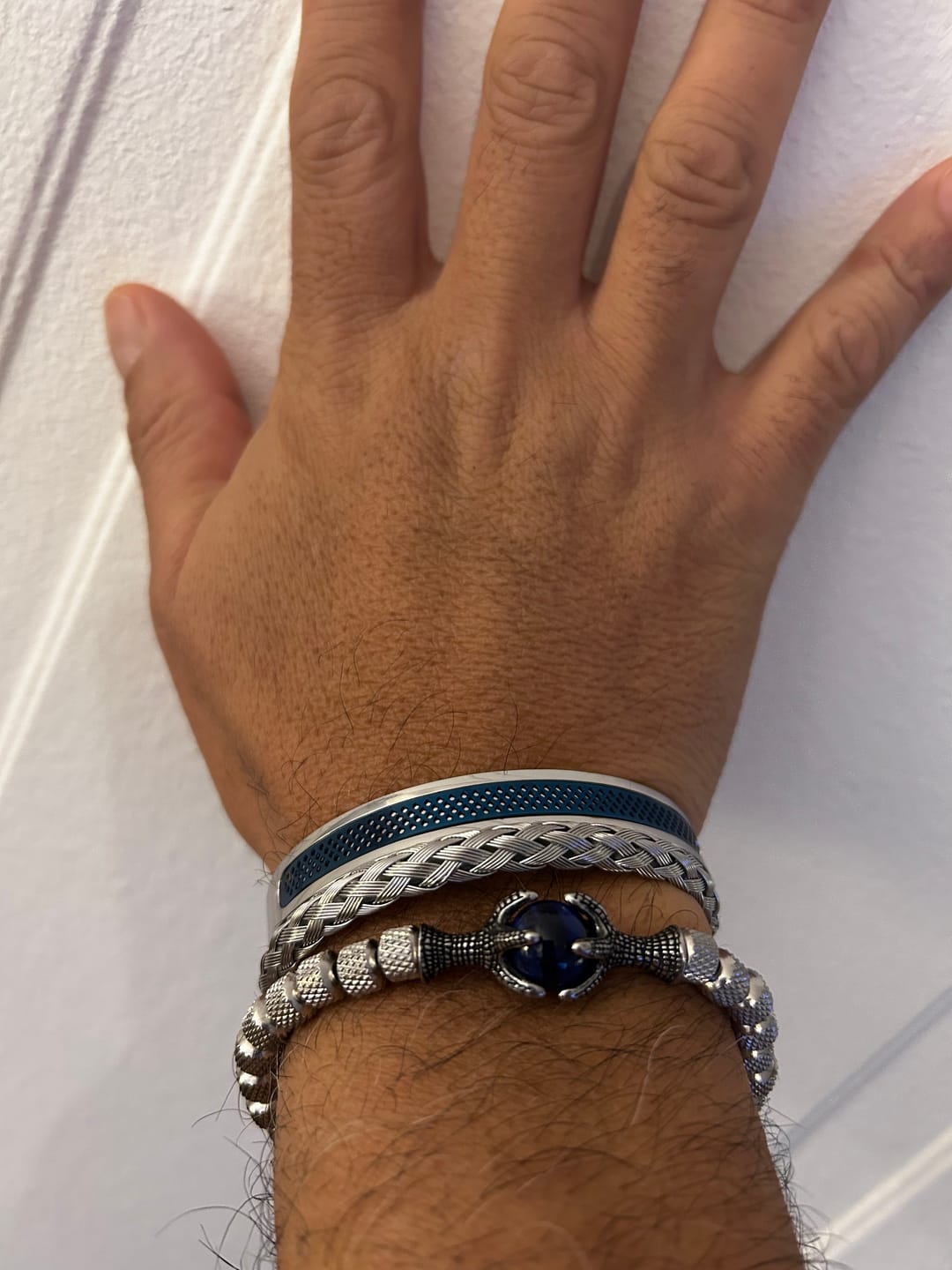 Customer photo review of Pack de pulseras Blue World Signature