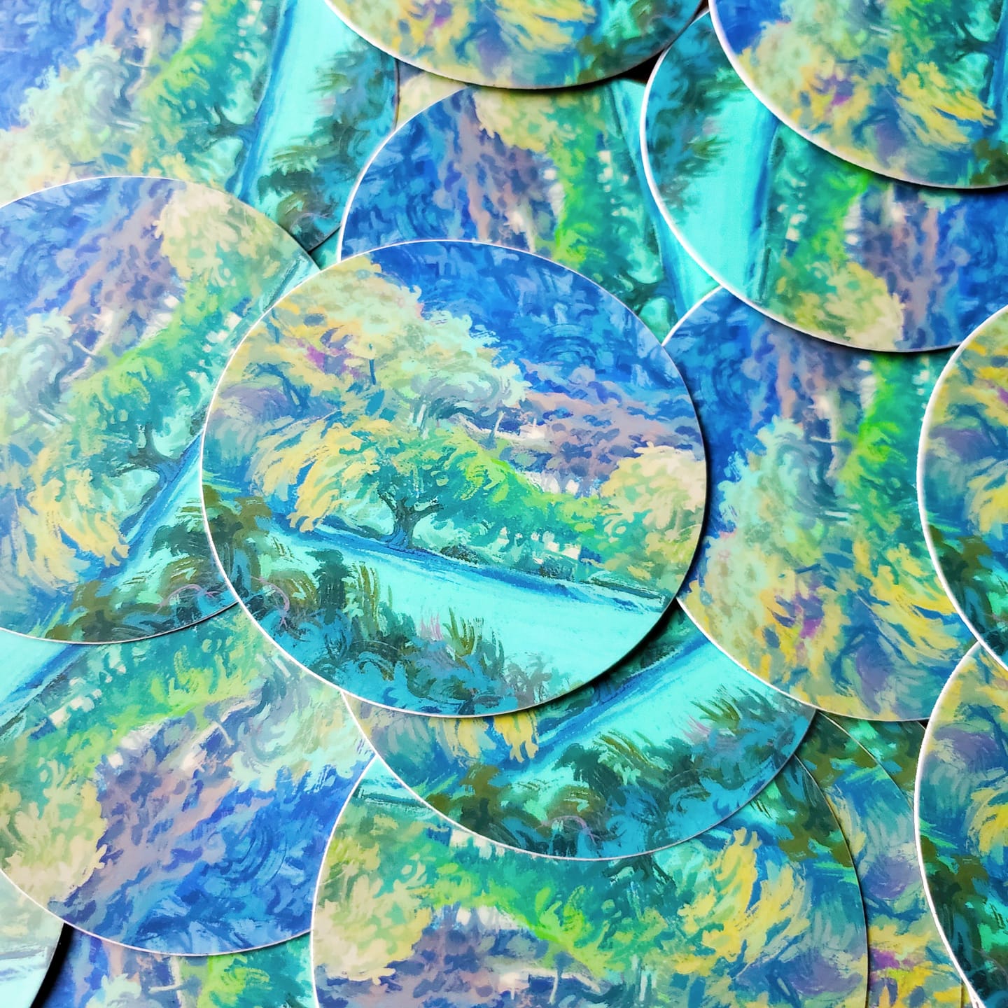 Customer photo review of Circle Stickers