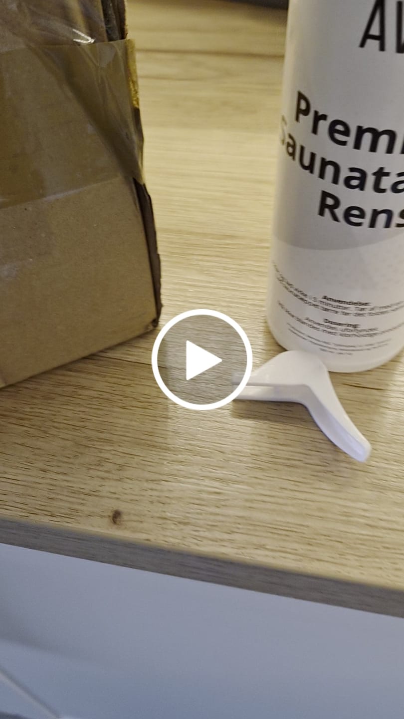 Customer video review of Rengjøringsspray for Sauna-tepper