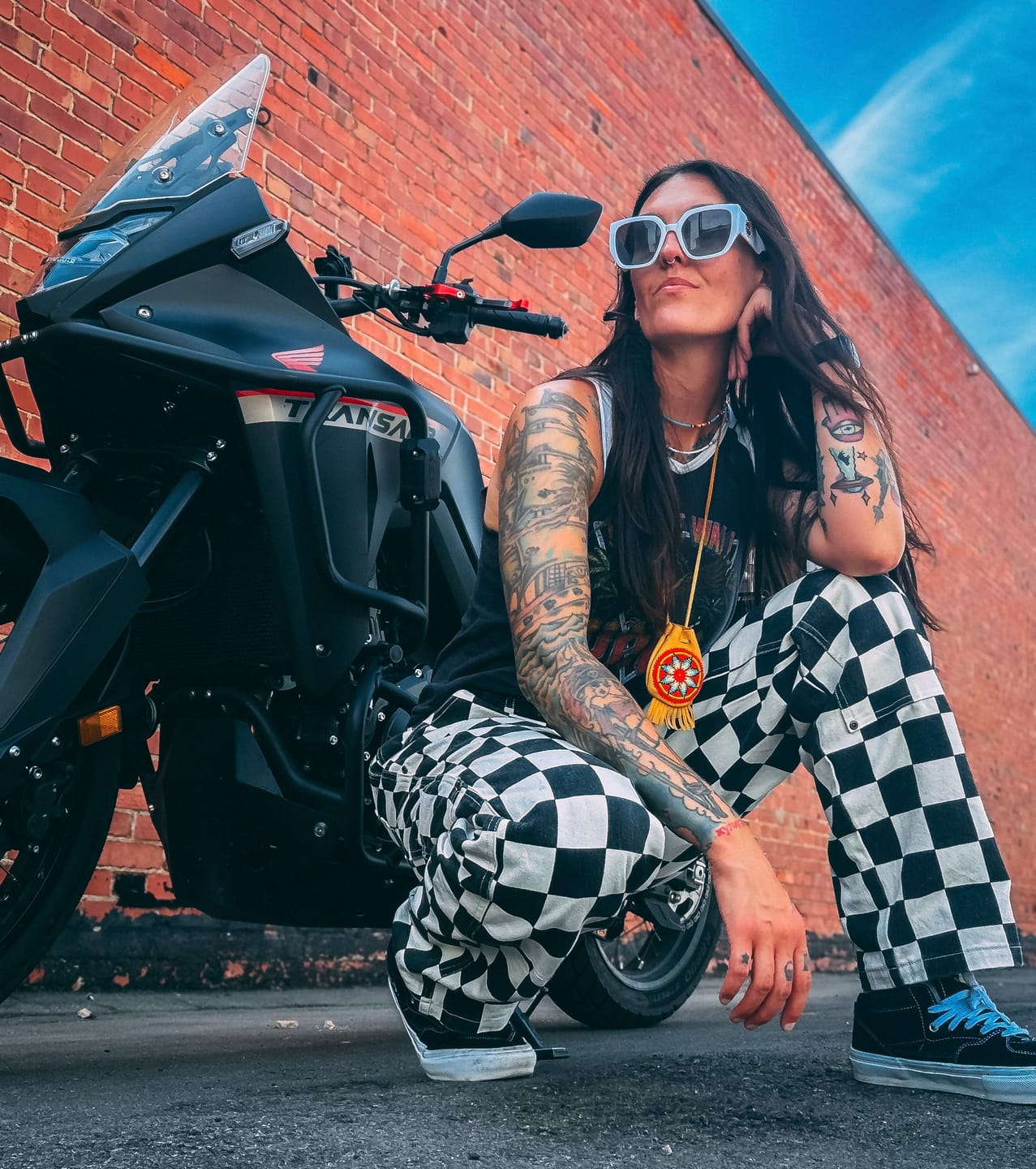Customer photo review of Gravedigger Carpenter Pant - Checkered